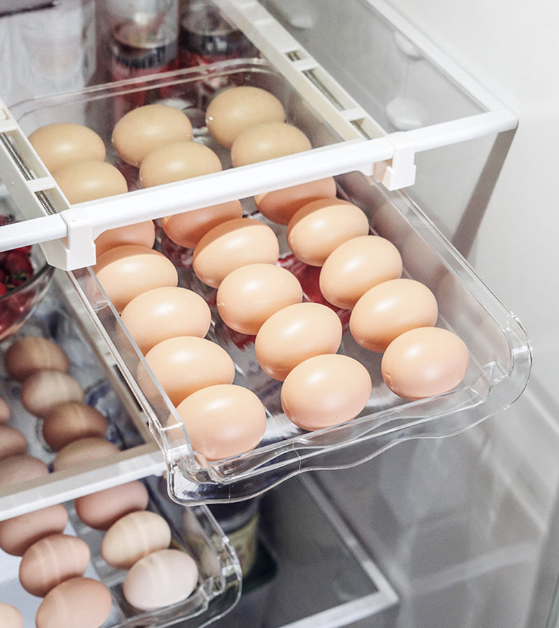 Enhance Your Kitchen Organization with the Adjustable Pull-Out Kitchen & Fridge Organizer